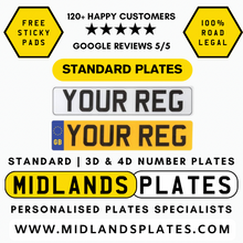 Load image into Gallery viewer, 2D Standard Plates Road Legal