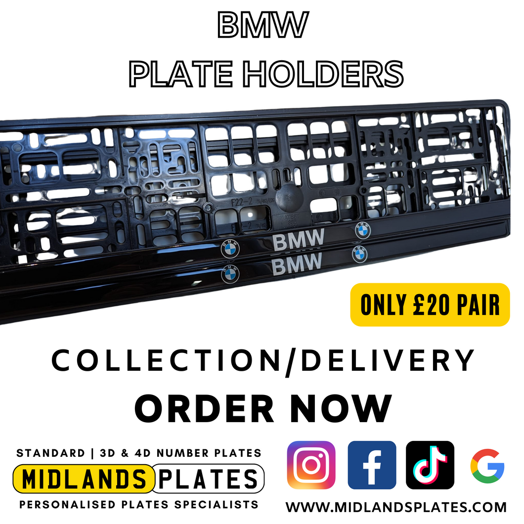 BMW Plate Holders Pair