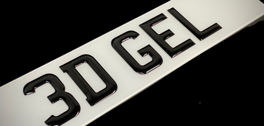 3D Gel Number Plates Show Plates